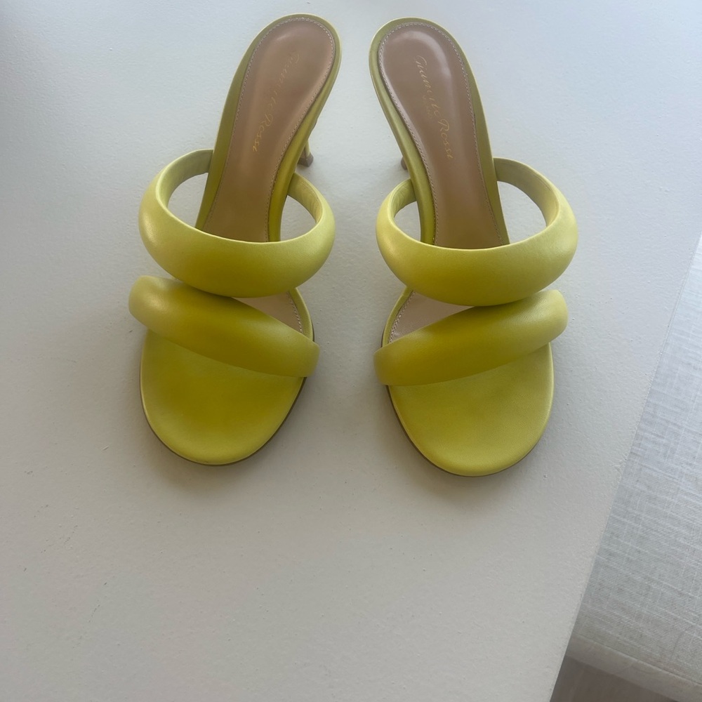 Gianvito Ross Green/Yellow Women's Heeled Sandals